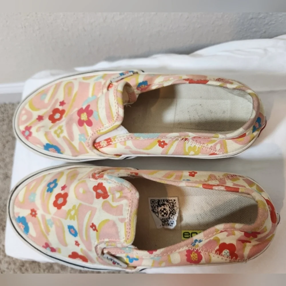 Vans Slip On‎ Vr3 SF Groovy Floral Sneaker Shoe Women's Skater Feminine Size 6